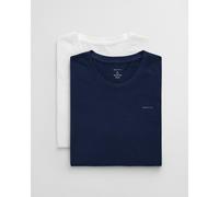 Gant Men Basic T-Shirt 2-Pack Regular Fit Navy White 900002008-109