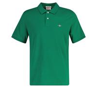 GANT Men Regular Shield Polo Shirt, Short Sleeve, Button Placket, Piqué