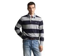 GANT Men’s Heavy Rugger Polo Shirt - CHAMBRAY STRIPE Heavy Rugger, Striped