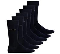 Gant Men Socks, 6 Pack - D1. Soft Cotton Socks, Stockings, Logo, Solid Color