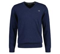 Gant Men Sweater - Classic Cotton V-Neck, Knit Sweater, V-Neck, B...