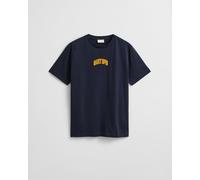 Gant Mens 1949 Short Sleeve T-Shirt in Dark Blue Cotton - Size Medium