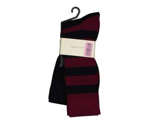 GANT Mens 2-Pack Barstripe & Solid Socks