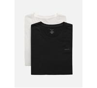 Gant for man. 900002008 Pack of two crew neck t-shirts white, black (L), Casual, Homewear, Cotton, Short sleeve