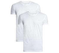GANT Men's 2 Pack Lounge Crew T-Shirts, White, M