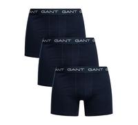 GANT Men's 3 Pack Boxer Briefs, Marine, L