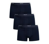 GANT Men's 3 Pack Core Trunks, Marine, L