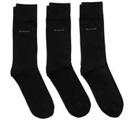 GANT Men's 3 Pack Cotton Socks Black
