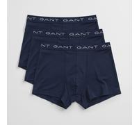 Gant Mens 3 Pack of Trunks in Blue Cotton - Size Small