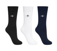 GANT Men's Shield Socks 3-Pack, Black, 40-42