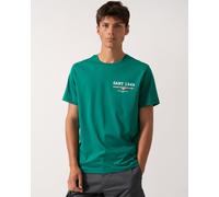 Gant Mens 322 Graphic Short Sleeve T-Shirt in Dark Green Cotton - Size X-Large