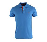 Gant Mens 4 Col Oxford Polo Shirt in Blue Cotton - Size Medium