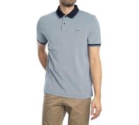GANT Men's 4-col Oxford Ss Pique Polo Shirt, Dusty Navy, XL