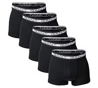 GANT Men's 5 Pack Trunks, Black, M