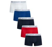 GANT Men's 5 Pack Trunks, Navy/Red/Blue/Blue/White, M