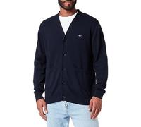 GANT Men's 8030556-433-XL Classic Cotton V-Cardigan, Evening Blue, XL