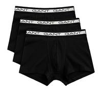 GANT Men's 900003053-5-S Basic Trunk 3-Pack, Black, S (Pack of 3)