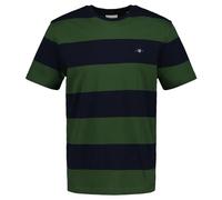 GANT Men's Bar Stripe Ss T-Shirt, Butternut Green, XL