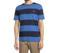 GANT Men's Bar Stripe Ss T-Shirt, Rich Blue, 3XL