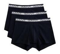 GANT Men's Basic Trunk 3-Pack Boxer Shorts, Navy, Standard, navy, One Size