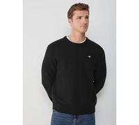 GANT Mens Black Casual Cotton Crew Neck Sweatshirt