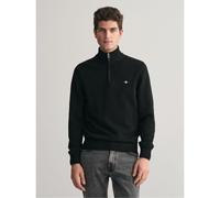 GANT Mens Black Casual Cotton Half Zip Sweatshirt