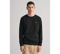 GANT Mens Black Shield Crew Neck Sweatshirt
