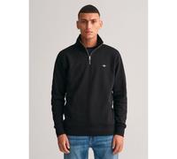 GANT Mens Black Shield Half Zip Sweatshirt