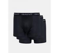 Gant Mens Boxer Brief 3-Pack - Black Cotton - Size Large
