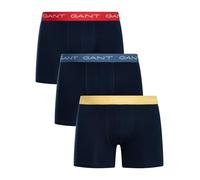 GANT Mens Boxer Briefs 3 Pack (UK, Alpha, XXL, Regular, Regular, Marine)