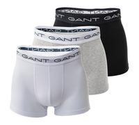 Gant Men's Boxer Shorts, 3 Pack - Trunks, Cotton Stretch, Logo, Solid Color