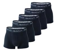 Gant Men's Boxer Shorts, 5 Pack - Basic Trunks, Cotton Stretch, Logo, Solid
