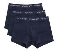 GANT Men's Trunk 3-Pack Underwear, Navy, One Size (Pack of 3)