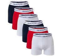 GANT Men's Boxers, 6-Pack - Boxer Briefs, Cotton Stretch, Solid M...