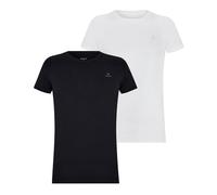 GANT Men's C-Neck 2-Pack T-Shirt, Black/White, Standard, Black/White, One Size
