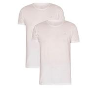 GANT Men's C-Neck 2-Pack T-Shirt, White, Standard, White, One Size