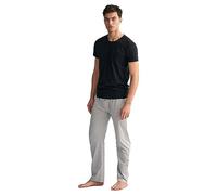 GANT Men's C-Neck T-Shirt 2-Pack Underwear, Black/White, Standard, Black/White, One Size