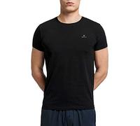 GANT Men's C-Neck t-Shirt, Pack of 2 Underwear, Black, One Size