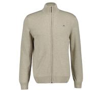 Gant Men's Cardigan - Casual Cotton Zip Cardigan, Stand-Up Collar, Cotton