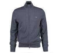 Gant Men's Cardigan - Casual Cotton Zip Cardigan, Stand-Up Collar, Cotton
