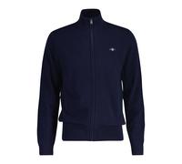 GANT Men's Cardigan, Wool - EXTRAFINE LAMBSWOOL Zip Cardigan, Stand Collar...