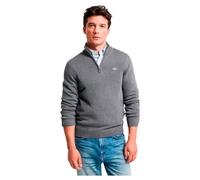 Men's GANT Mens Casual Cotton Half Zip Jumper - Grey - Size: 44/Regular