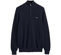 GANT Men's Casual Cotton Half Zip Pullover (Pack of 1), Evening Blue, L
