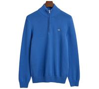 Men's GANT Mens Casual Cotton Half Zip Jumper - Blue - Size: 42/Regular