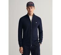 Gant Mens Casual Cotton Zip Cardigan - Navy - Size Medium