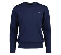 GANT Mens Classic Cotton C-Neck Knit Pullover Crew Neck, Casual 100% Cotton