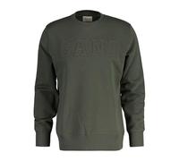 GANT Men's Classic Cotton C-Neck Pullover, Evening Blue, 4XL