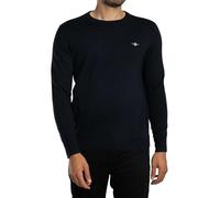 GANT Men's Classic Cotton C-Neck Pullover, Evening Blue, XXXXXL