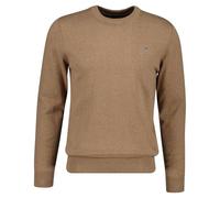 GANT Men's Classic Cotton C-Neck Pullover Sweater, Dk. Sand Melange, 3XL
