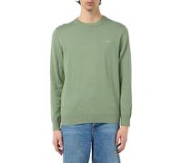 GANT Men's Classic Cotton C-Neck Pullover Sweater, Kalamata Green, S